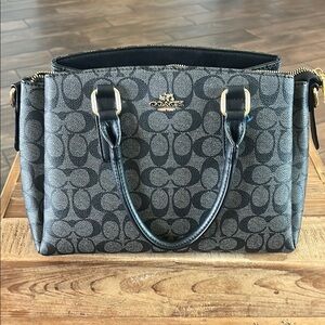 Coach Black Signature Tote Bag